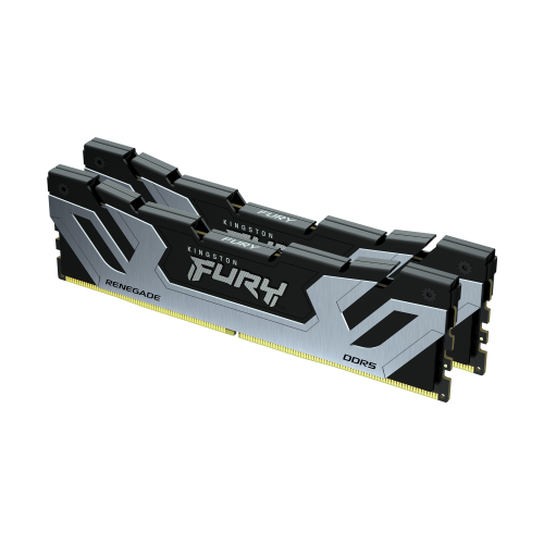 Kingston FURY Renegade - DDR5 - modulo - 24 GB - DIMM 288-PIN - 4200 MHz / PC5-67200 - CL40 - 1.45 V - senza buffer - on-die ECC - nero e argento