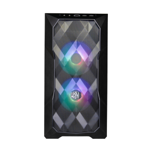 COOLER MASTER CASE MASTERBOX TD300 MESH BLACK ARGB, SIDE-PANEL, MID-TOWER, MICRO-ATX MINI-ITX