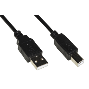LINK CAVO USB 2.0 CONNETTORI A-B IN RAME MT. 1,80 COLORE NERO