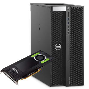 RINOVO DELL WKS T5820 TOWER W2125 DDR4 64GB SSD 512GB NVIDIA QUADRO P4000 8GB W11P UPG GRADE A 1Y