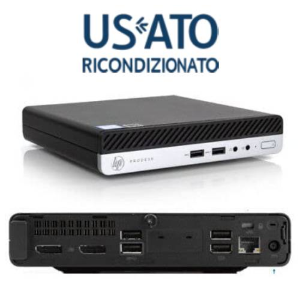 PC RESET PC REF I5 16GB 512GB NVME DM W11P I5-8500T 400 G4 TINY-MINI