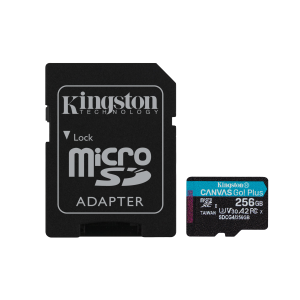 SD MICRO 256GB CL10 UHS-I CON ADATT 200MB/S LET.160MB/S SCRIT.KINGSTON