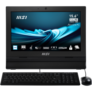 MSI MICROSTAR AIO 15,6N100 4GB 128SD W11P TCH BK N100 TOUCH KBL MINI*MOUSE WEBCAM
