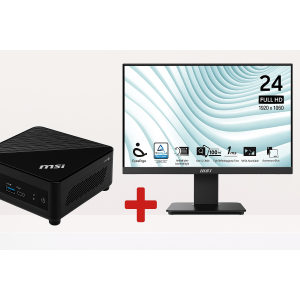 MSI MICROSTAR PC MSI CUBI 5 CEL 4/128G W11P+2412 5205U H/DP 4K 2,5 MON PRO MP2412