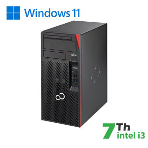 RINOVO PC FUJITSU ESPRIMO P757 TOWER I3-7XX0 DDR4 8GB SSD 512GB W11P NO DVD GRADE A 1Y WARRANTY