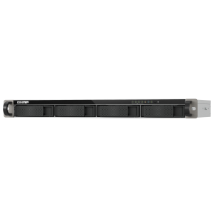QNAP TS-433EU - Server NAS - 4 alloggiamenti - montabile in rack - SATA 6Gb/s - RAID 0, 1, 5, 6, 10, JBOD, 50, 60 - RAM 4 GB - Gigabit Ethernet / 2.5 Gigabit Ethernet - iSCSI supporto - 1U
