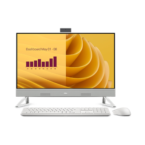Dell 27 All-in-One EC27250 - All-in-one Core 7 150U / fino a 5.4 GHz - RAM 16 GB - SSD 512 GB - NVMe - Intel Graphics - Bluetooth, IEEE 802.11ax (Wi-Fi 6E), Gigabit Ethernet - Win 11 Pro -monitor: LED 27" 1920 x 1080 (Full HD) @ 60 Hz - pearl white -