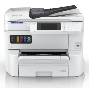Epson WorkForce Pro EM-C7100DWF - Stampante multifunzione - colore - ink-jet - A3 (297 x 420 mm) (originale) - A3 (supporti) - fino a 22 ppm (copia) - fino a 25 ppm (stampa) - 335 fogli - 33.6 Kbps - Gigabit LAN, Wi-Fi(ac), USB 3.0, USB 2.0, host USB