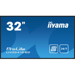 iiyama ProLite LH3241S-B2 - 32" Categoria diagonale (31.5" visualizzabile) Display LCD retroilluminato a LED - segnaletica digitale - con lettore multimediale integrato nel SoC - 1080p (Full HD) 1920 x 1080 - nero