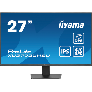 iiyama ProLite XU2792UHSU-B6 - Monitor a LED - 27" - 3840 x 2160 4K @ 60 Hz - IPS - 350 cd/m? - 1300:1 - 4 ms - HDMI, DisplayPort, USB-C - altoparlanti - nero opaco
