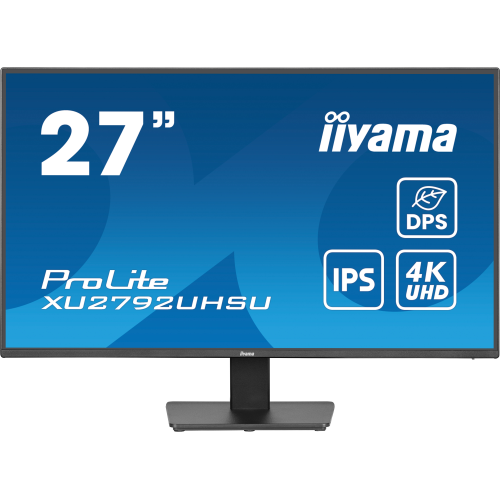 iiyama ProLite XU2792UHSU-B6 - Monitor a LED - 27" - 3840 x 2160 4K @ 60 Hz - IPS - 350 cd/m? - 1300:1 - 4 ms - HDMI, DisplayPort, USB-C - altoparlanti - nero opaco