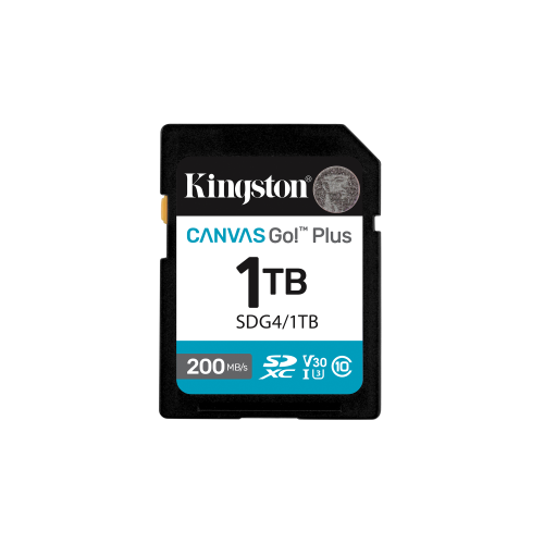 Kingston Canvas Go! Plus - Scheda di memoria flash - 1 TB - Video Class V30 / UHS-I U3 / Class10 - UHS-I SDXC
