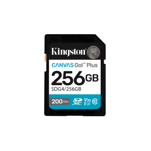 Kingston Canvas Go! Plus - Scheda di memoria flash - 256 GB - Video Class V30 / UHS-I U3 / Class10 - UHS-I SDXC