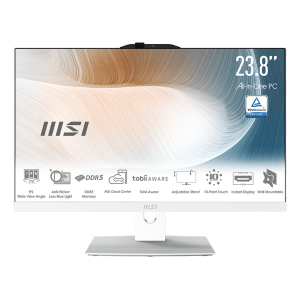 LCDPC Touch MSI MODERN AM242TP 1M-1248IT 23.8"IPS FHD AG MM White Core 7-150U 16GBDDR5 SSD512GB W11P LAN WiFi BT HDMI 6USB Vesa