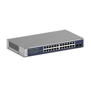 NETGEAR GS724T - Version 6 - switch - L3 Lite - intelligente - 24 x 10/100/1000 + 2 x SFP - desktop, montabile su rack
