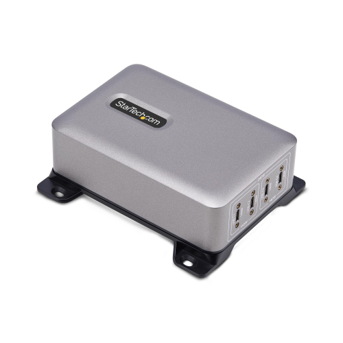 StarTech.com 4-Port USB-C Charger, 240W Total, Single Port 140W EPR - Alimentatore - con supporto per montaggio a superficie - 240 Watt - 5 A - Power Delivery 3.1 - 4 connettori di uscita (USB-C)