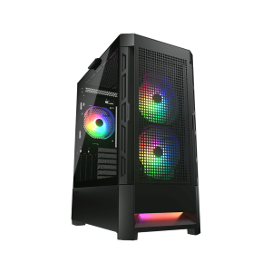 COUGAR CASE MID TOWER AIRFACE RGB BLK 2*140+120MM FAN + CTRL