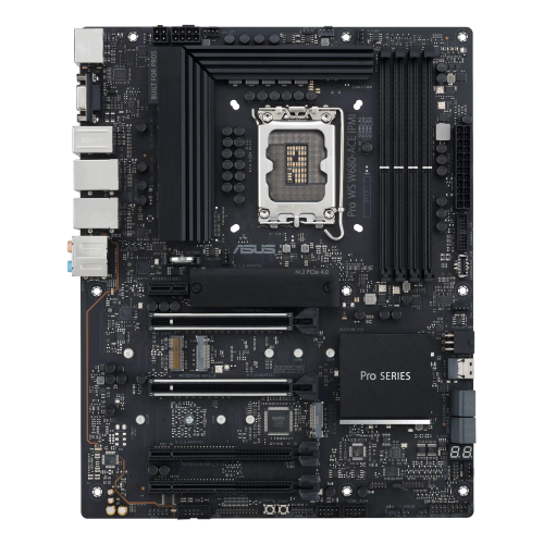 ASUS Pro WS W680-ACE IPMI - Scheda madre - ATX - Socket LGA1700 - W680 Chipset - USB-C 3.2 Gen2, USB 3.2 Gen 1, USB-C 3.2 Gen 2x2, USB 3.2 Gen 2 - 2 x 2.5 Gigabit LAN - scheda grafica (richiesta CPU) - HD Audio (8 canali)