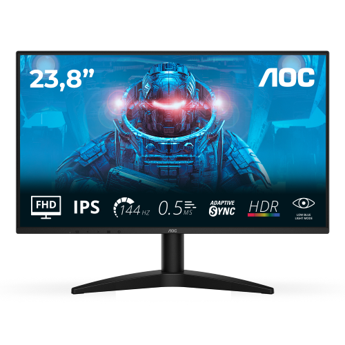 AOC MONITOR 23,8 LED IPS FHD 16:9 4MS 144hz 250 CDM, DP/HDMI