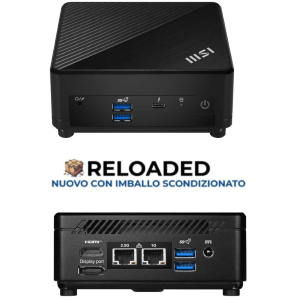 MSI MICROSTAR PC MSI CUBI N100 4GB 128GB W11P M.2 BN100XX FANLESS PRODOTTO APERTO