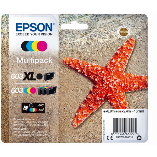 EPSON MULTIPACK 4 COLORI NERO + COLORI