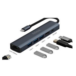 NILOX DOCK USB-C 6 IN 1