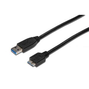 CAVO USB 3.0 TIPO A MICRO B 1.8MT M-M NERO AK-300116-018-S