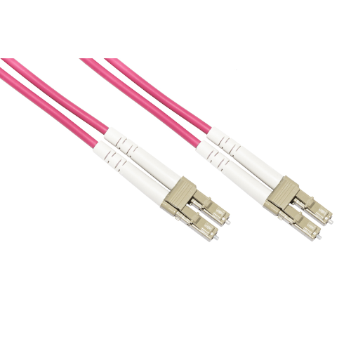 LINK CAVO FIBRA OTTICA LC A LC MULTIMODE DUPLEX OM4 50/125 MT.50