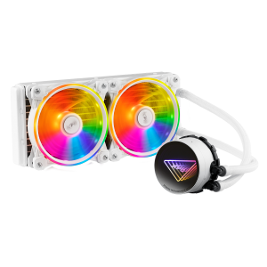 XPG ADATA DISSIPATORE CPU ACQUA LEVANTE X 240 ARGB WHITE RGB MIRROR PUMP HEAD
