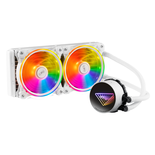 XPG ADATA DISSIPATORE CPU ACQUA LEVANTE X 240 ARGB WHITE RGB MIRROR PUMP HEAD