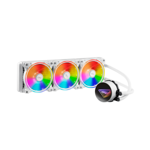 XPG ADATA DISSIPATORE CPU ACQUA LEVANTE X 360 ARGB WHITE RGB MIRROR PUMP HEAD