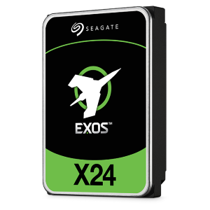 Seagate Exos X24 ST24000NM005H - HDD - Enterprise - crittografato - 24 TB - interno - 3.5" - SAS 12Gb/s - 7200 rpm - buffer: 512 MB - Self-Encrypting Drive (SED)