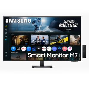 SAMSUNG SMART MONITOR 43 LED VA WQHD 4MS 300 CDM, REG ALTEZZA, DVI/HDMI, MULTIMEDIALE
