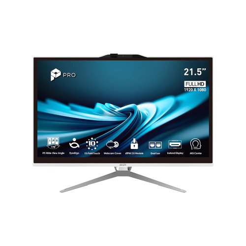 MSI PC AIO 21,5" WHITE TOUCH i5-14400 16GB 512GB SSD WIN 11 PRO