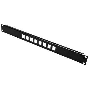 LINK PANNELLO PATCH 19" VUOTO IN METALLO PER 8 KEYSTONE JACK NERO