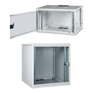 LINK ARMADIO RACK 19" 09U PROFONDITA' 450 MM DA ASSEMBLARE GRIGIO DISASSEMBLATO SERIE EAVI