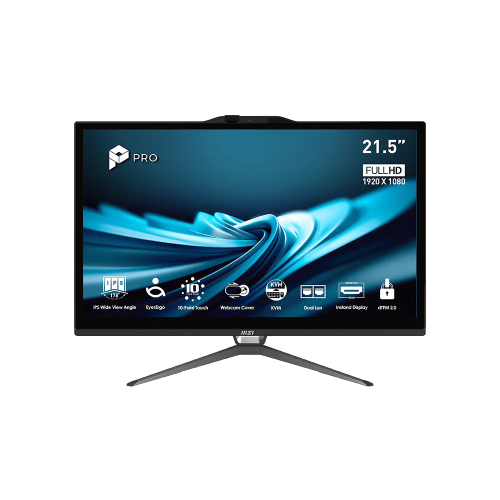 MSI PC AIO 21,5" BLACK TOUCH i3-14100 8GB 512GB SSD WIN 11 PRO