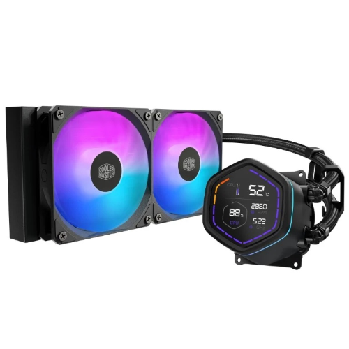 COOLER MASTER DISSIPATORE A LIQUIDO ML CORE NEX DIGITAL 240 BLACK ARGB VENTOLE 2x 120MM DISPLAY LED