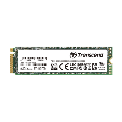 SSD M.2 256GB 2280 PCIE GEN3X4 NVME 3D TLC TRANSCEND DISSIPATORE GRAFEN