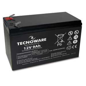 BATTERIA TECNOWARE 12V 9AH FASTON 6,3MM LONG LIFE