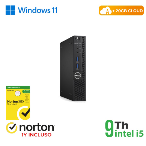 RINOVO MINI PC DELL OPTIPLEX 3070-5070M I5-9X00 SODDR4 8GB SSD 256GB W11P CLOUD20GB GRADE A 1Y WARRA