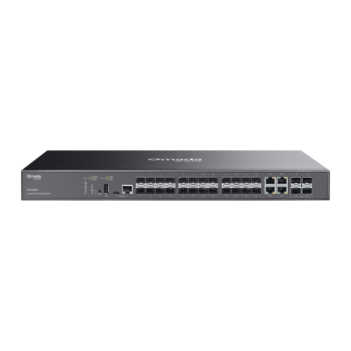 TP-LINK SWITCH 24P GIGABIT POE+ 4SLOT SFP+ 10GE MANAGED L2+ 1P USB 1P RJ45