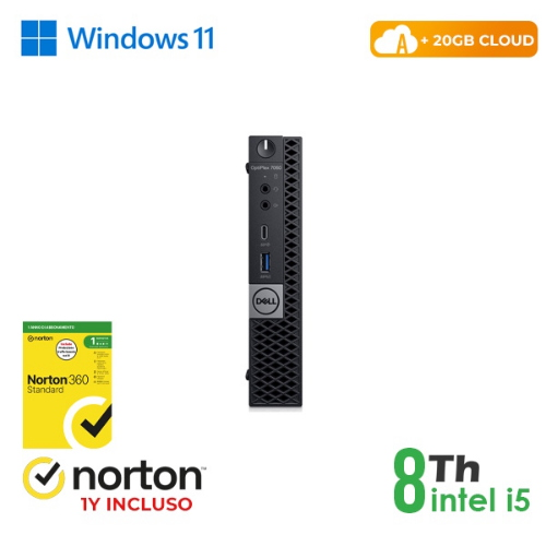 RINOVO Mini PC DELL REFURBISHED Optiplex 7060M i5-8X00 SODDR4 16GB SSD 256GB W11P CLOUD20GB Grade A