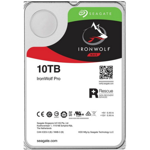 SEAGATE HDD INTERNO IRONWOLF PRO 10TB 3,5 SATA 6GBS 7200RPM