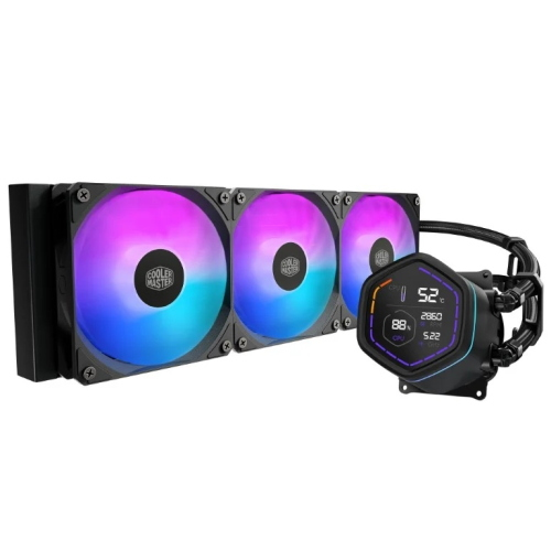 COOLER MASTER DISSIPATORE A LIQUIDO ML CORE NEX DIGITAL 360 BLACK ARGB VENTOLE 3x 120MM DISPLAY LED