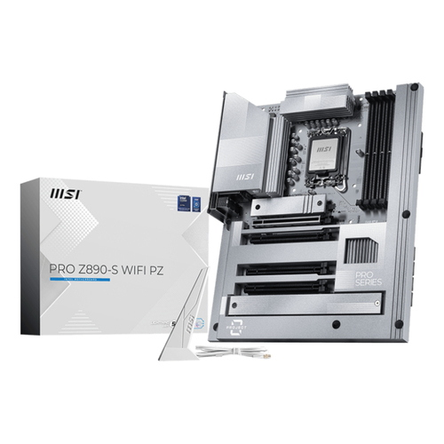 MSI MB PRO Z890-S WIFI PZ,Z890,LGA1851,4DDR5,4PCI-Ex16,3M.2,1USB 40G,2USB 20G,8USB 5G, 4US