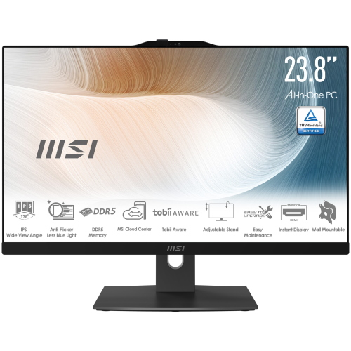 MSI MICROSTAR AIO 23,8CORE 5 8G 512G W11P BK TC C5 120U ANTIGLARE MULTI TCH BLACK