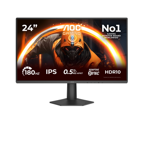 AOC MONITOR GAMING 23,8 LED IPS FHD 180hz 300 CDM, DP/HDMI