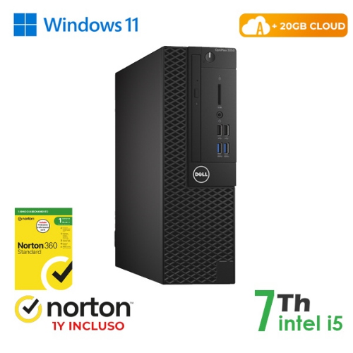 RINOVO PC DELL Optiplex 3050-7050 REFURBISHED SFF i5-7X00 DDR 8GB SSD 256GB HDMI W11P CLOUD20GB Grad