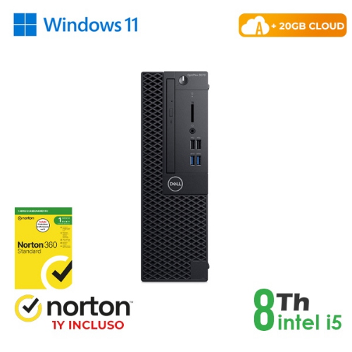RINOVO PC DELL REFURBISHED Optiplex 3070-5070 SFF i5-8X00 DDR4 8GB SSD 256GB/W11P CLOUD20GB Grade A